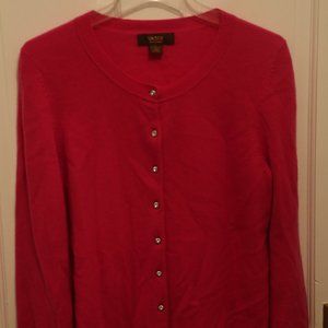 Victor Alfaro Red Cashmere Sweater Sz L